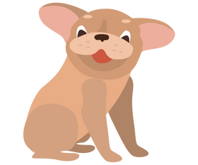 Cute puppy clipart
