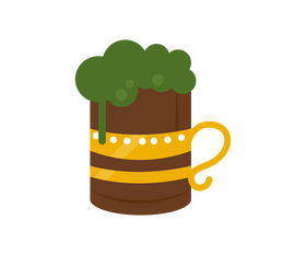 Irish beer mug clipart