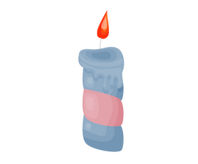 Candle cartoon clipart