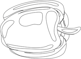 Bell Pepper black and white clipart