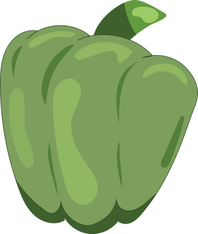 Green Bell Pepper clipart