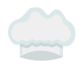 Chef cap, kitchen hat clipart