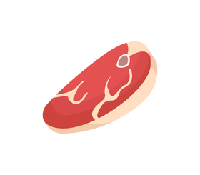 Beef meat steak cartoon clipart