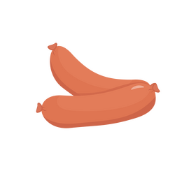 Sausages illustration clipart