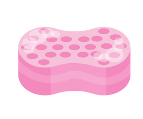 Bath sponge clipart