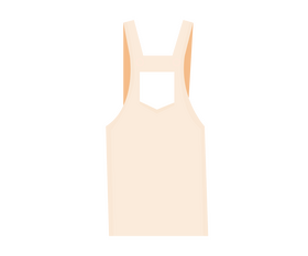 Girls overalls cartoon clipart