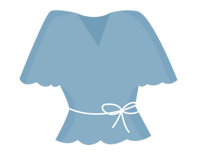 Light blue blouse clipart
