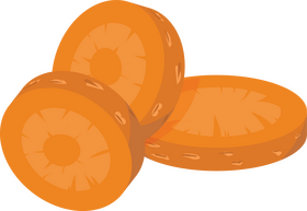 Carrot Slices clipart