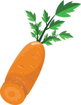 Carrot Cut in Half clipart free download