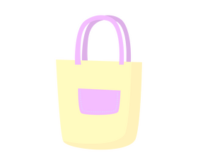 Eco bag cartoon clipart