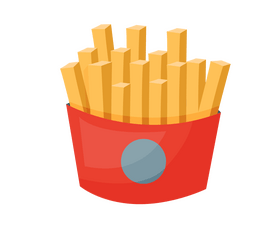 French fries drawing clipart