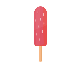 Cartoon fruit ice cream clipart