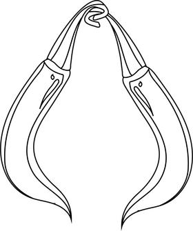 Chili Peppers black and white clipart