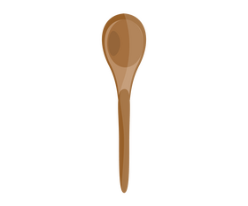 Wooden spoon cartoon clipart