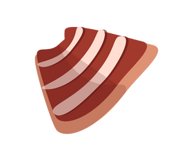 Fresh bacon illustration clipart