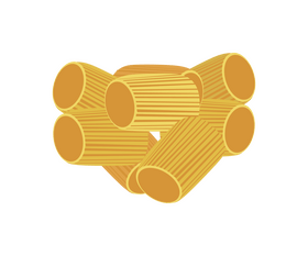 Pipe rigate pasta clipart