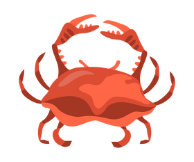 Crab cartoon clipart