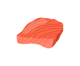 Cartoon fish steak clipart