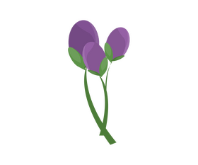 Purple flower clipart
