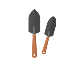 Cartoon garden shovel clipart