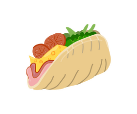 Burrito illustration clipart