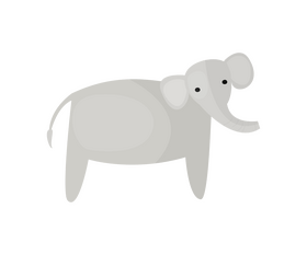 Cute elephant clipart