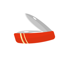 Cartoon Swiss knife clipart