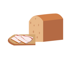 Ukrainian bread illustration clipart