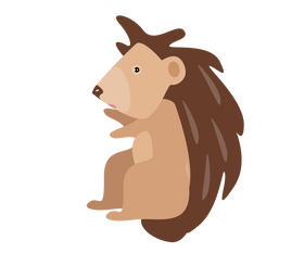 Hedgehog illustration clipart