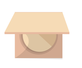 Cartoon makeup powder clipart