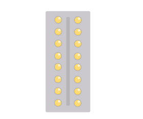 Pills in blister packs clipart