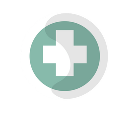 Cartoon medical cross symbol clipart