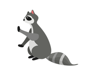 Free raccoon clipart