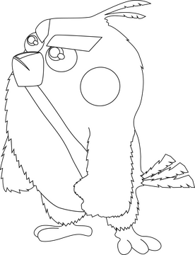 Angry birds drawings black and white clipart