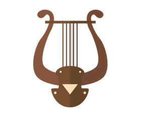 Greek harp clipart