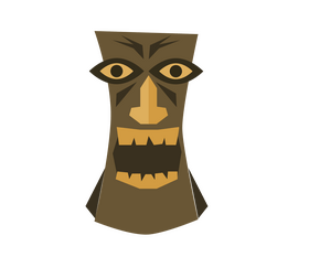 Hawaiian totem clipart
