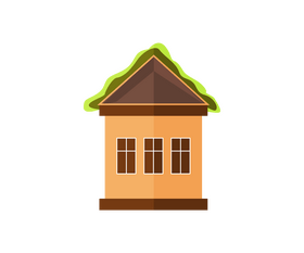 Cartoon Norwegian house clipart