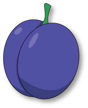 Plum clipart