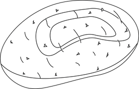 Potato black and white clipart