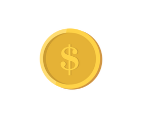 Dollar coin clipart