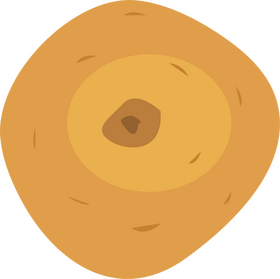 Slice of Potato clipart