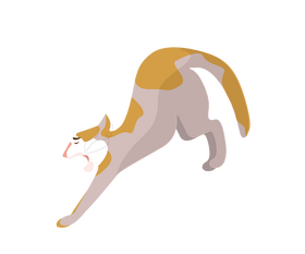 Falling cat clipart