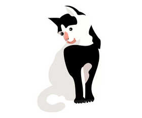 Cartoon cat clipart