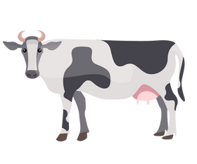 Cartoon cow clipart