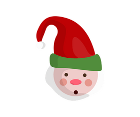 Santa Claus face clipart