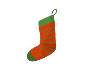 Christmas socks illustration clipart