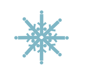 Cartoon snowflake clipart