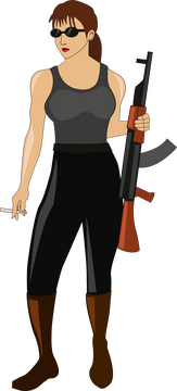 Sarah Connor Terminator drawing clipart