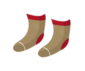 Winter socks clipart