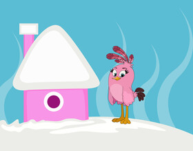 Angry birds stella drawing vector